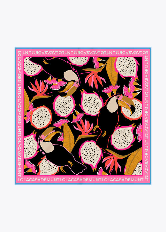LENÇO LOLA CASADMNT ESTAMPA TROPICAL - Carla Valente
