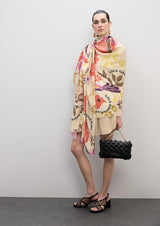 LENÇO LOLA CASADMNT MOTIVOS FLORAIS E AVES - Carla Valente