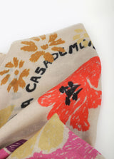 LENÇO LOLA CASADMNT MOTIVOS FLORAIS E AVES - Carla Valente