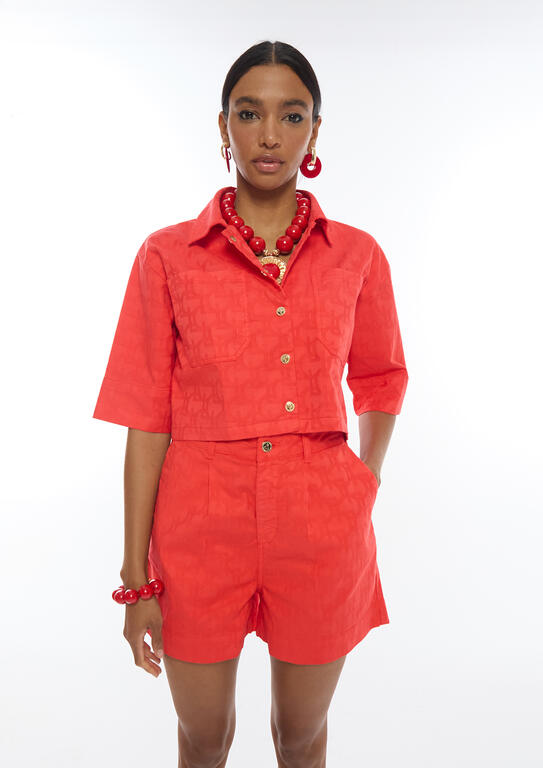 BERMUDA LOLA CASADMNT SARJA LOGO JACQUARD LC - Carla Valente