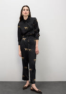 JOGGER LOLA CASADMNT ACETINADO LEOPARDO - Carla Valente
