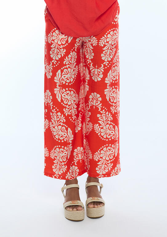 CULOTTE LOLA CASADEMUNT FLUIDO ESTAMPADO PAISLEY - Carla Valente