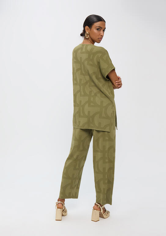 CALÇA LOLA CASADMNT TRICOT JACQUARD LC - Carla Valente