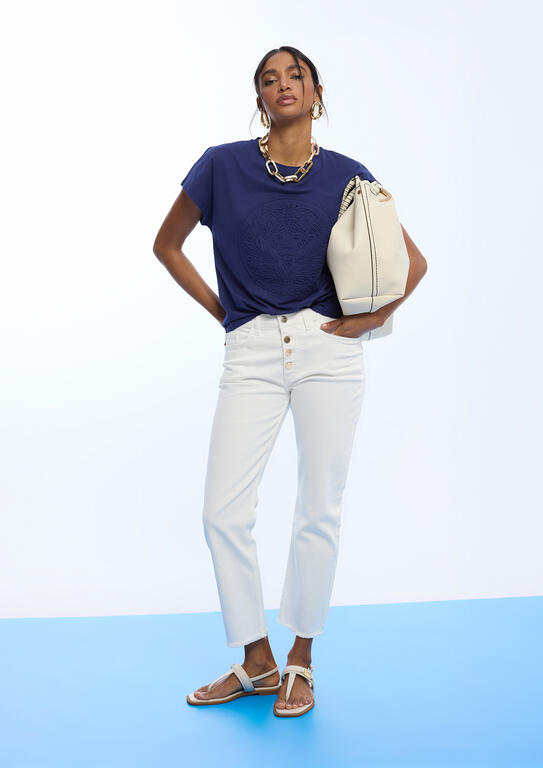 T-SHIRT LOLA CASADMNT LOGOTIPO RELEVO - Carla Valente