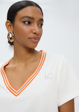 T-SHIRT LOLA CASADMNT DECOTE V E FITA - Carla Valente