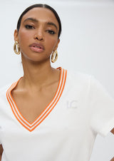 T-SHIRT LOLA CASADMNT DECOTE V E FITA - Carla Valente