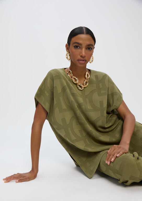 T-SHIRT LOLA CASADMNT TRICOT JACQUARD LC - Carla Valente
