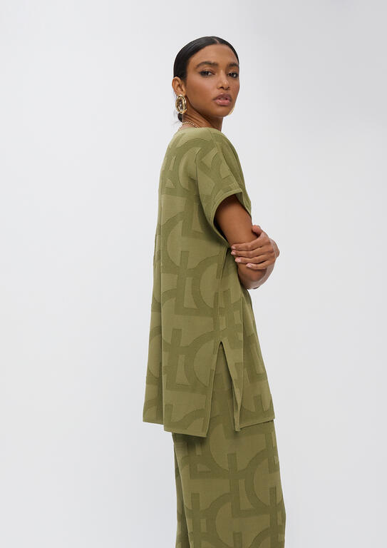 T-SHIRT LOLA CASADMNT TRICOT JACQUARD LC - Carla Valente