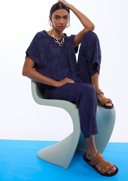 T-SHIRT LOLA CASADMNT TRICOT JACQUARD LC - Carla Valente