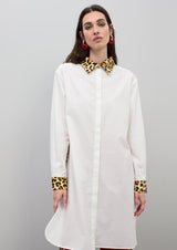 CAMISA LOLA CASADMTN POPELIN CONTRASTE ANIMAL PRINT - Carla Valente