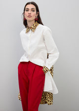 CAMISA LOLA CASADMTN POPELIN CONTRASTE ANIMAL PRINT - Carla Valente