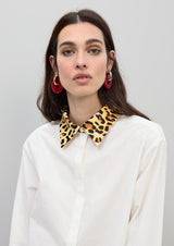 CAMISA LOLA CASADMTN POPELIN CONTRASTE ANIMAL PRINT - Carla Valente