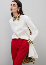 CAMISA LOLA CASADMTN POPELIN CONTRASTE ANIMAL PRINT - Carla Valente