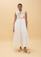 VESTIDO LOLA CASADEMNT COM VOLANTES DE PAPAGAIO - Carla Valente