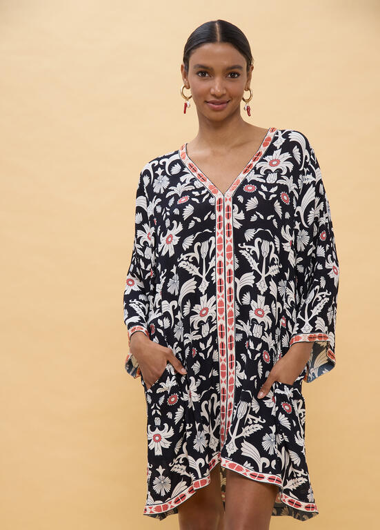 VESTIDO LOLA CASADEMUNT CURTO ESTAMPADO ÉTNICO - Carla Valente