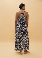 VESTIDO LOLA CASADEMUNT LONGO ESTAMPADO ÉTNICO COM ALÇAS - Carla Valente