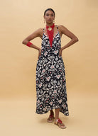 VESTIDO LOLA CASADEMUNT LONGO ESTAMPADO ÉTNICO COM ALÇAS - Carla Valente
