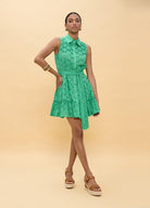 VESTIDO LOLA CASADEMUNT CURTO BABADOS BORDADO SUÍÇO - Carla Valente