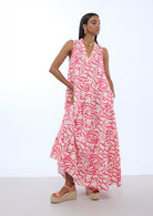 VESTIDO LOLA CASADEMUNT VOLUMOSO ESTAMPA FOLHAS DEC V - Carla Valente