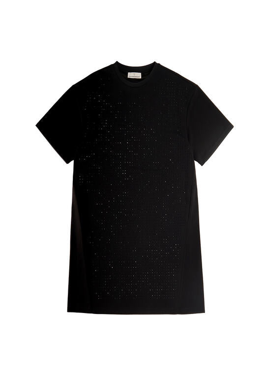 VESTIDO LOLA CASADMNT TIPO CAMISETA COM STRASS - Carla Valente