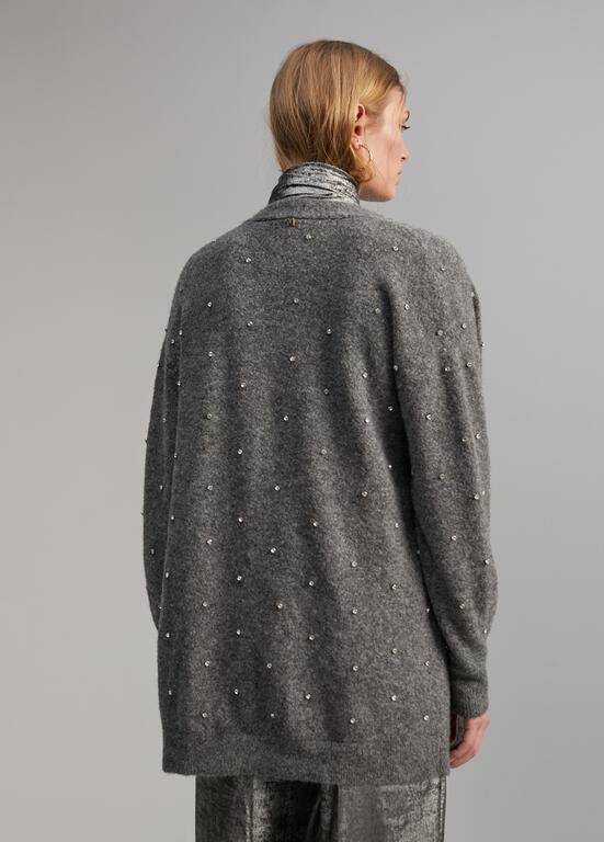 CARDIGAN MAITE LONGO C/BRILHANTES - Carla Valente