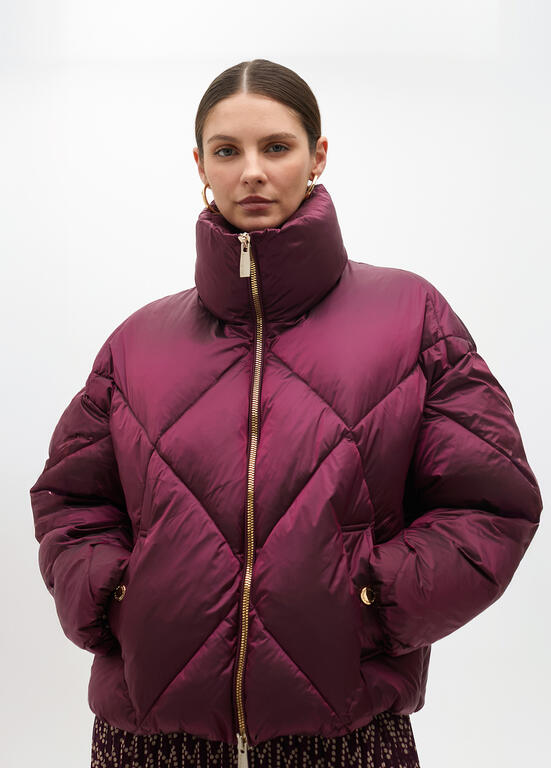 ANORAQUE MAITE CURTO ACOLCHOADO METALIZADO - Carla Valente