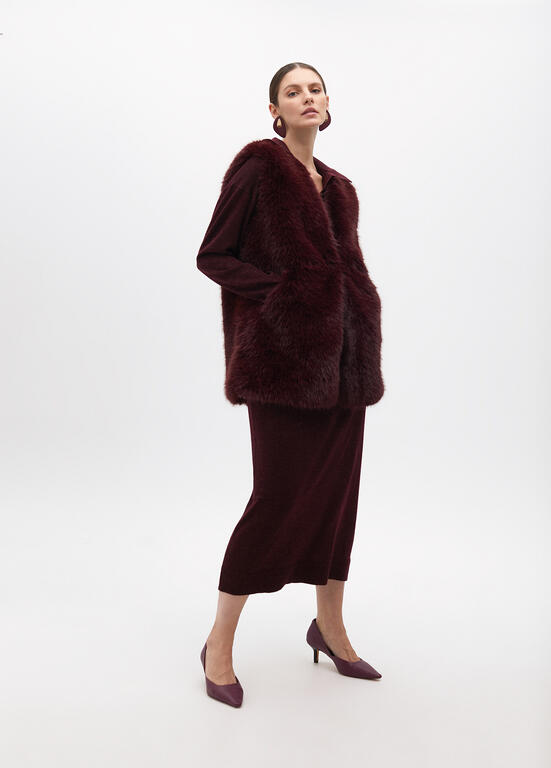 COLETE MAITE LONGO DE FAKE FUR FORRO LOO - Carla Valente