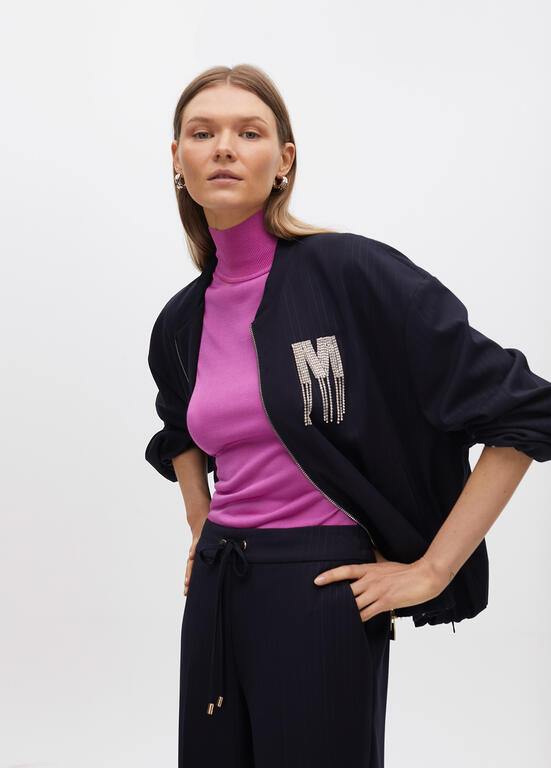 BOMBER MAITE COM FAIXA DIPLOMÁTICA COM DETALHE DE JÓIA - Carla Valente