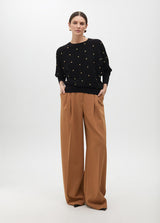 JERSEY MAITE COM APLICAÇÃO ILHÓS MANGA CAÍDA - Carla Valente