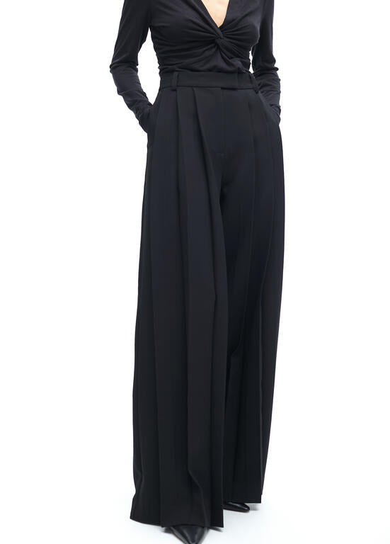 CALÇA MAITE WIDELEG COM PREGAS - Carla Valente