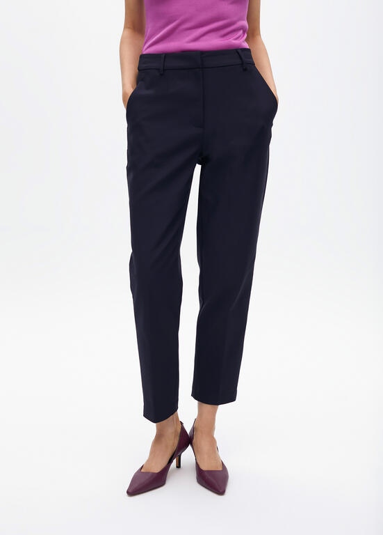 CALÇA MAITE CHINO ELÁSTICA  LOGOTIPADA E STRASS - Carla Valente