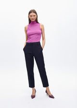 CALÇA MAITE CHINO ELÁSTICA  LOGOTIPADA E STRASS - Carla Valente