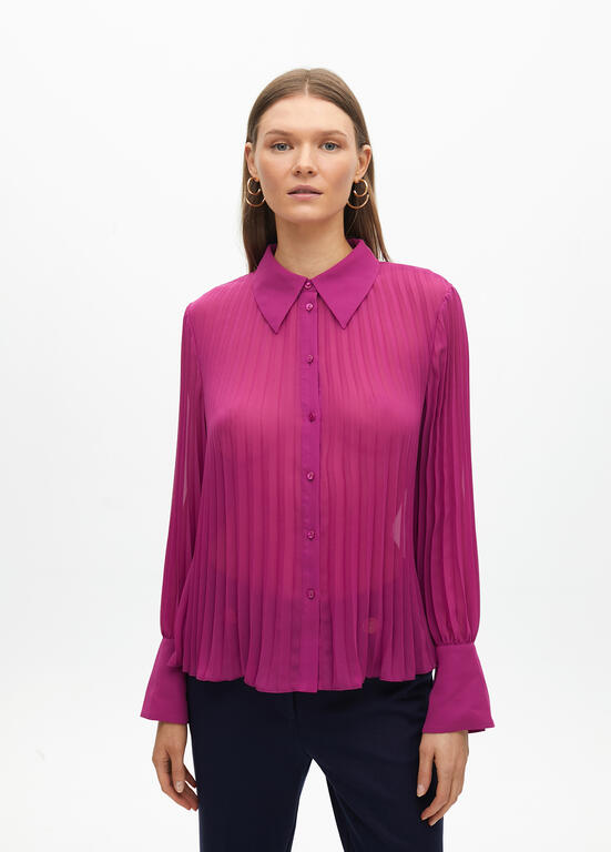 CAMISA MAITE PLISSADA - Carla Valente
