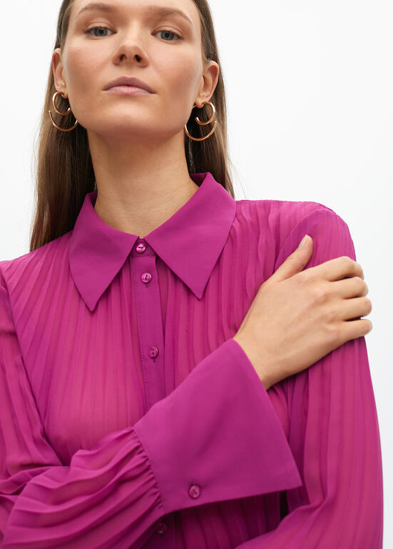 CAMISA MAITE PLISSADA - Carla Valente