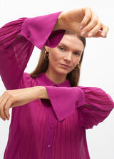 CAMISA MAITE PLISSADA - Carla Valente