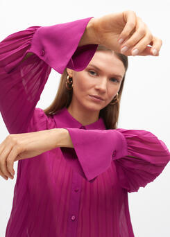 CAMISA MAITE PLISSADA - Carla Valente