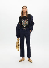 T-SHIRT MAITE COM TIGRE EM STRASS - Carla Valente