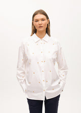 CAMISA MAITE POPELINE COM APLICAÇÃO - Carla Valente