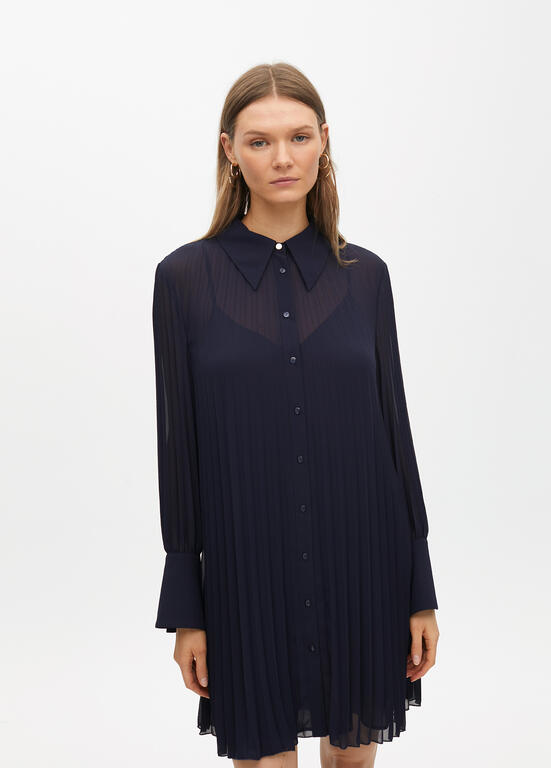 VESTIDO MAITE MIDI PLISSADO - Carla Valente