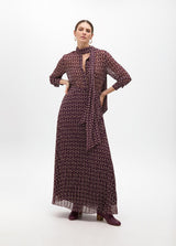 VESTIDO MAITE LOGOTIPADO PLISSADO - Carla Valente