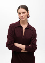 VESTIDO MAITE DE MALHA COM GOLA POLO - Carla Valente