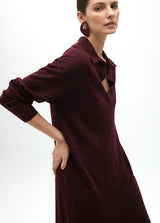 VESTIDO MAITE DE MALHA COM GOLA POLO - Carla Valente