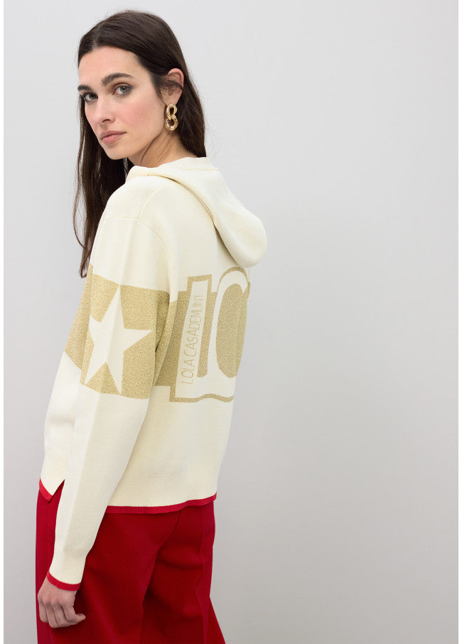 CARDIGAN LOLA CASADEMUNT MALHA COM CAPUZ - Carla Valente
