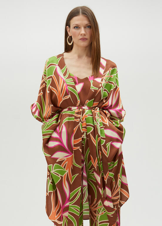 COLETE MAITE COM CINTO ESTAMPADO FLORAL - Carla Valente
