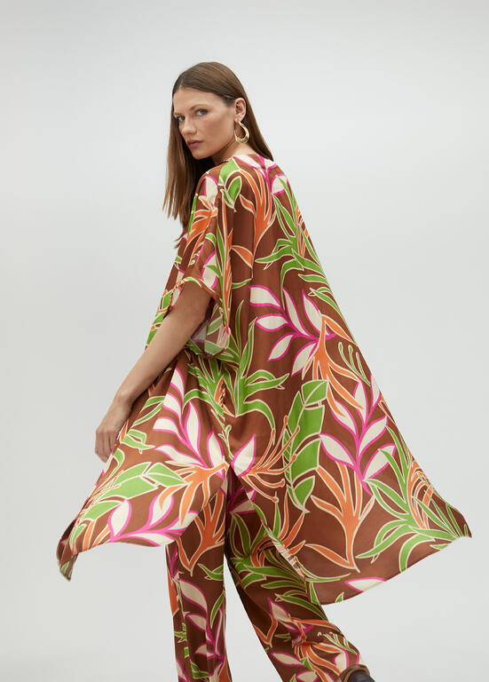 COLETE MAITE COM CINTO ESTAMPADO FLORAL - Carla Valente