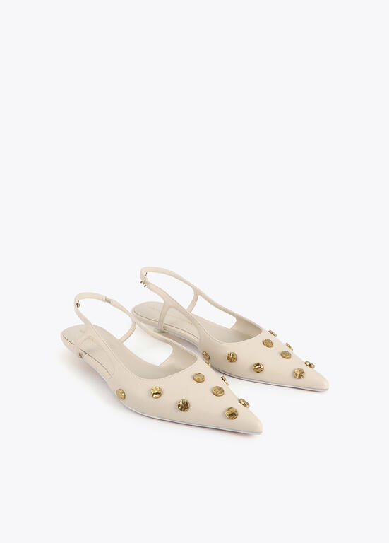 SANDÁLIA MAITE SALTO METALIZADO COM APLICAÇÕES - Carla Valente