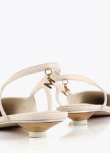 SANDÁLIA MAITE SALTO METALIZADO COM APLICAÇÕES - Carla Valente