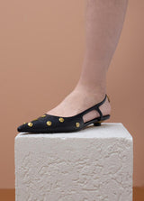 SANDÁLIA MAITE SALTO METALIZADO COM APLICAÇÕES - Carla Valente