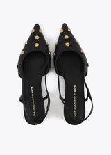 SANDÁLIA MAITE SALTO METALIZADO COM APLICAÇÕES - Carla Valente