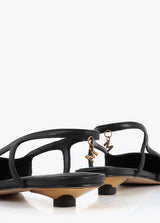 SANDÁLIA MAITE SALTO METALIZADO COM APLICAÇÕES - Carla Valente